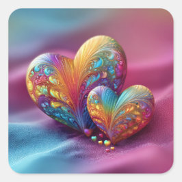 Pegatina Cuadrada Valentine’s Day Stickers | Cute, Romantic 