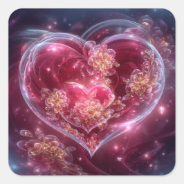 Pegatina Cuadrada Valentine’s Day Stickers | Cute, Romantic 