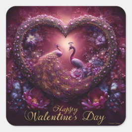 Pegatina Cuadrada Valentine’s Day Stickers | Cute, Romantic 