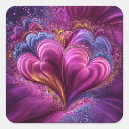 Pegatina Cuadrada Valentine’s Day Stickers | Cute, Romantic 