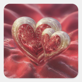 Pegatina Cuadrada Valentine’s Day Stickers | Cute, Romantic 