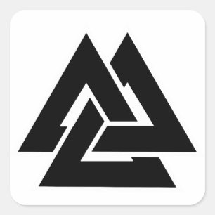 Pegatina Cuadrada Valknut