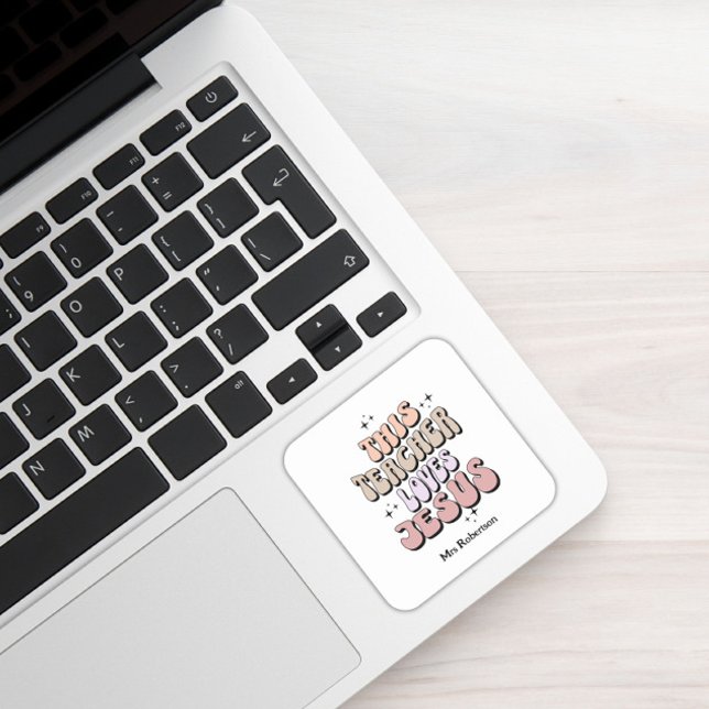 Pegatina Cuadrada Valoración personalizada de los profesores de Fait (Subido por el creador)