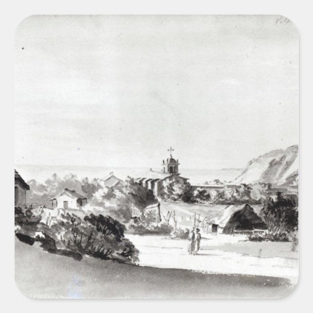 Pegatina Cuadrada Valparaiso (Anverso)