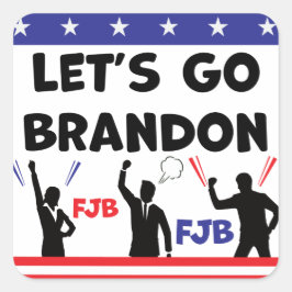 Pegatina Cuadrada Vamos Brandon