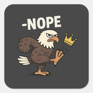 Pegatina Cuadrada Vamos TACO Trump 4 de julio amantes del taco