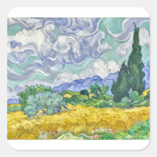 Pegatina Cuadrada Van gogh