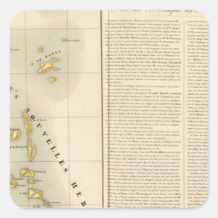 Pegatina Cuadrada Vanuatu Oceanía no 39