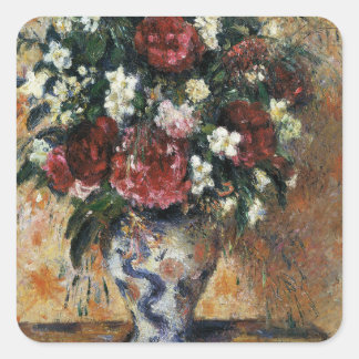 Pegatina Cuadrada Vase de flores