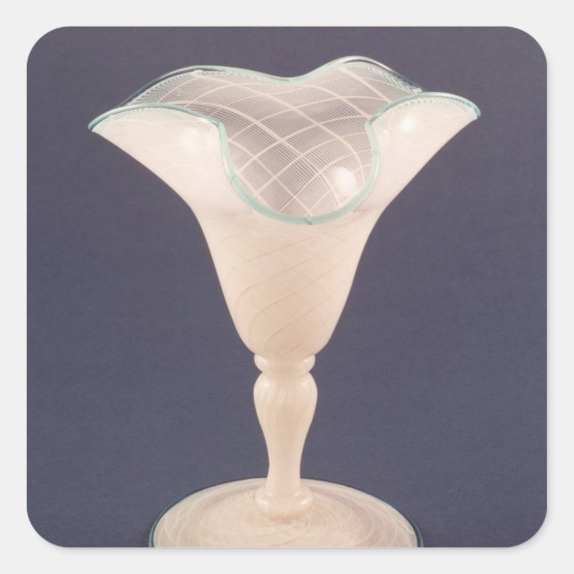 Pegatina Cuadrada Vase, finales del siglo XIX (Anverso)