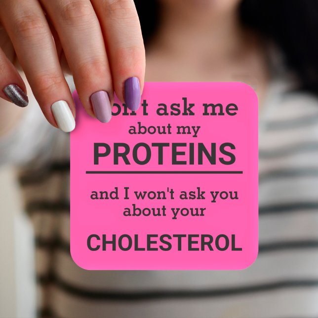 Pegatina Cuadrada Vegan - no me preguntes por mi diversión en las pr (Subido por el creador)