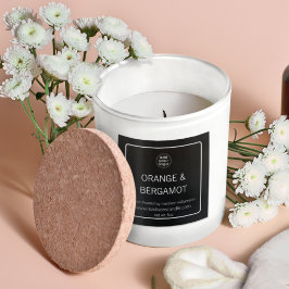 Pegatina Cuadrada Vela | Logotipo simple Minimalista de adición de b