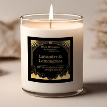 Velas celestes de oro y negro