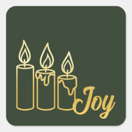 Pegatina Cuadrada Velas de columna