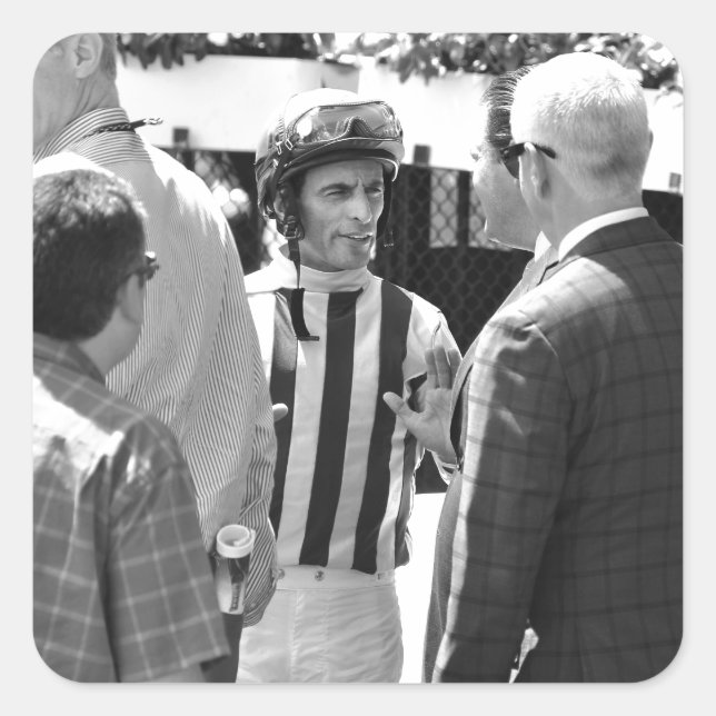 Pegatina Cuadrada Velásquez y Pletcher (Anverso)