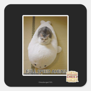 Pegatina Cuadrada Velocidad completa a continuación