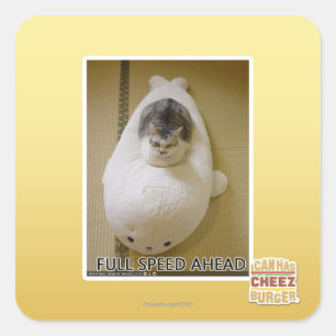 Pegatina Cuadrada Velocidad completa a continuación