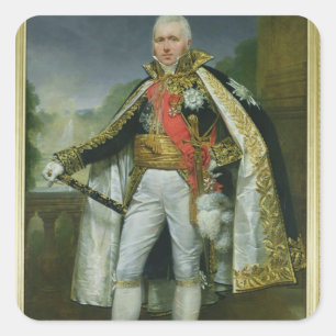 Pegatina Cuadrada Vencedor Perrin de Claude