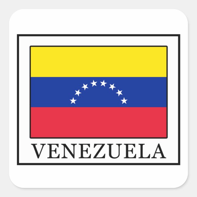 Pegatina Cuadrada Venezuela (Anverso)