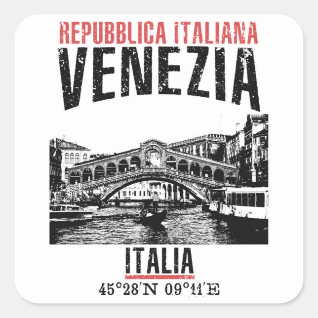 Pegatina Cuadrada Venezuela (Anverso)