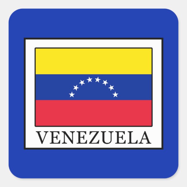 Pegatina Cuadrada Venezuela (Anverso)