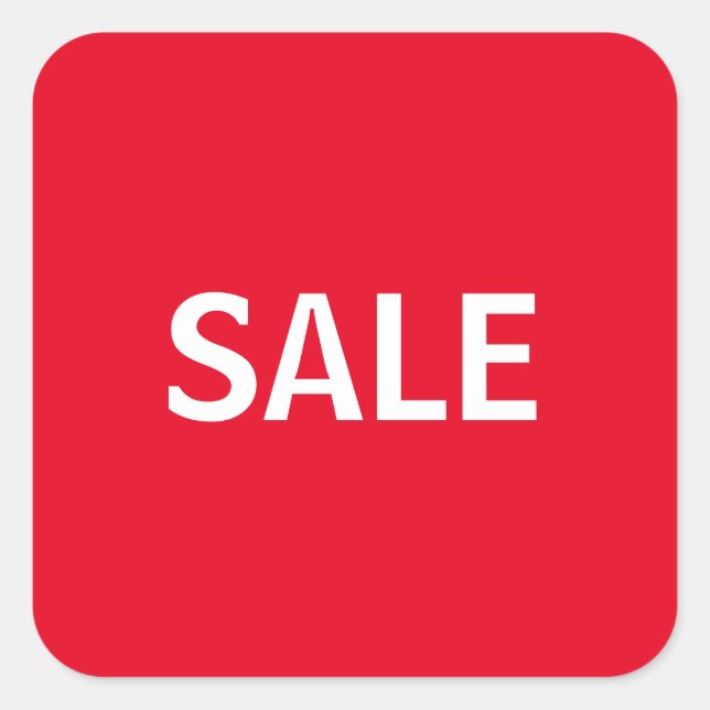 Pegatina Cuadrada Venta (Anverso)