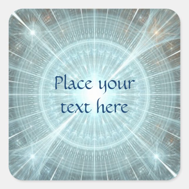 Pegatina Cuadrada Ventana Catedral de navidades (Anverso)