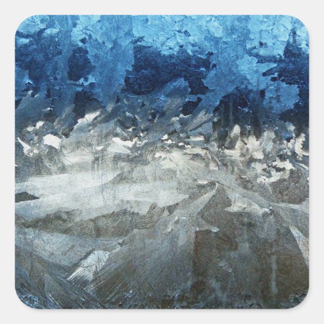 Pegatina Cuadrada Ventana de Icy (Anverso)