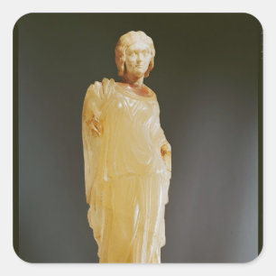 Pegatina Cuadrada Venus de Tayrac, retrato de Manlia Scantilla