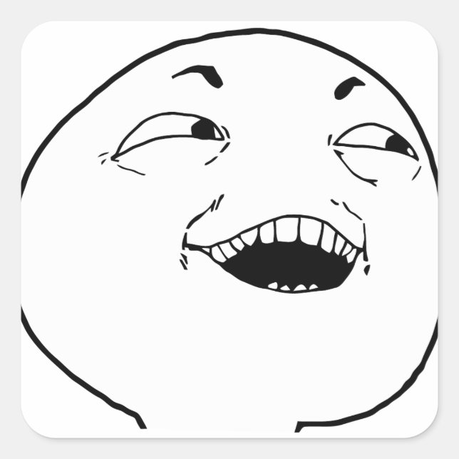 Pegatina Cuadrada Veo lo que hiciste ahí - meme (Anverso)