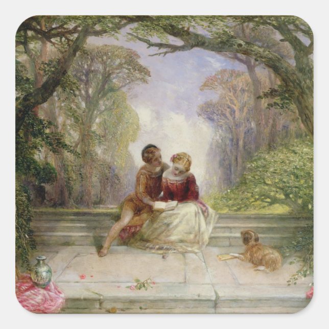 Pegatina Cuadrada Verano (Anverso)