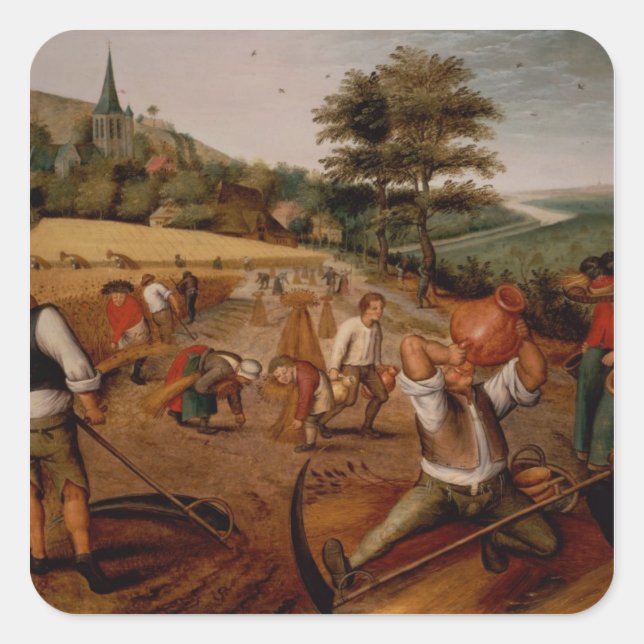 Pegatina Cuadrada Verano (Anverso)