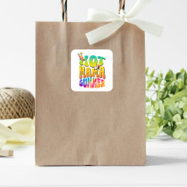 Pegatina Cuadrada Verano de mamá caliente