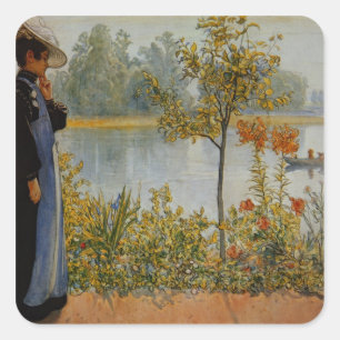 Pegatina Cuadrada Verano indio