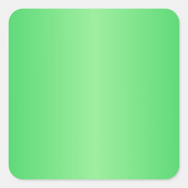 Pegatina Cuadrada Verde3- Gradiente verde oscuro pastel y verde clar (Anverso)