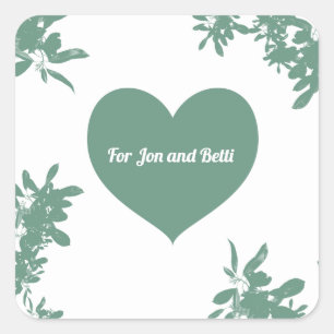 Pegatina Cuadrada Verde menta Ivy 