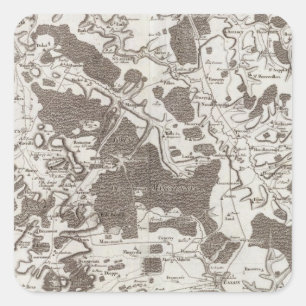 Pegatina Cuadrada Verdun