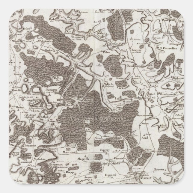 Pegatina Cuadrada Verdun (Anverso)