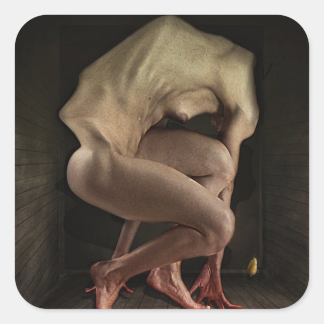 Pegatina Cuadrada Vergüenza 2012 (Anverso)