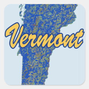 Pegatina Cuadrada Vermont