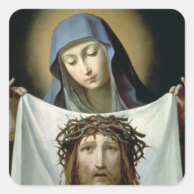 Pegatina Cuadrada Veronica del St. (Anverso)