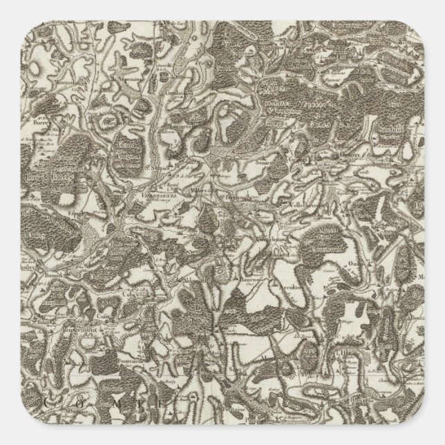 Pegatina Cuadrada Vesoul (Anverso)