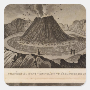 Pegatina Cuadrada Vesuve, Dolomieu