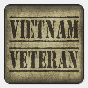 Pegatina Cuadrada Veterano Ejército de Vietnam