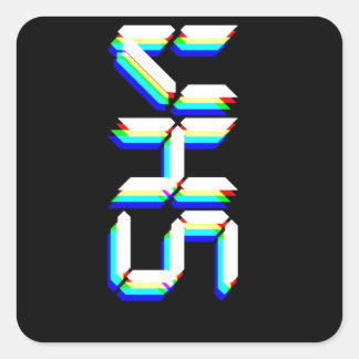 PEGATINA CUADRADA VHS