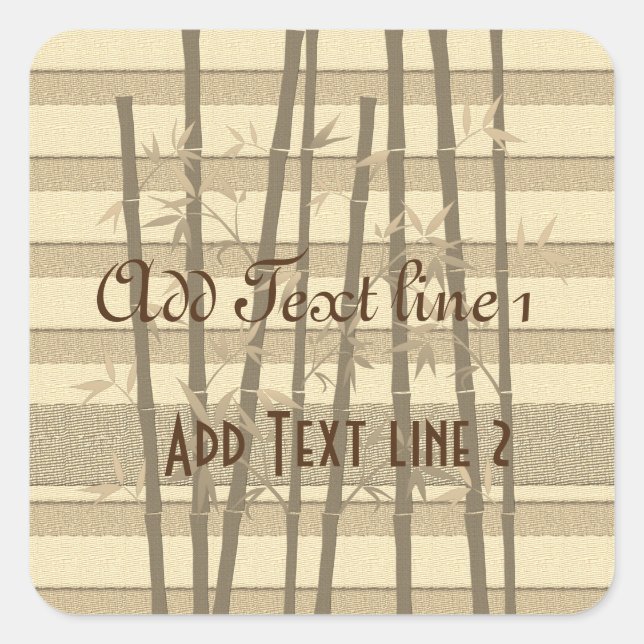 Pegatina Cuadrada Vibe de vacaciones de oro (Anverso)