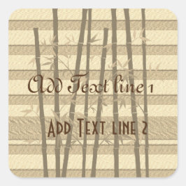 Pegatina Cuadrada Vibe de vacaciones de oro