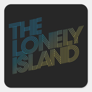 Pegatina Cuadrada Vice playa