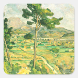 Pegatina Cuadrada Victoire y el Viaducto Paul Cezanne