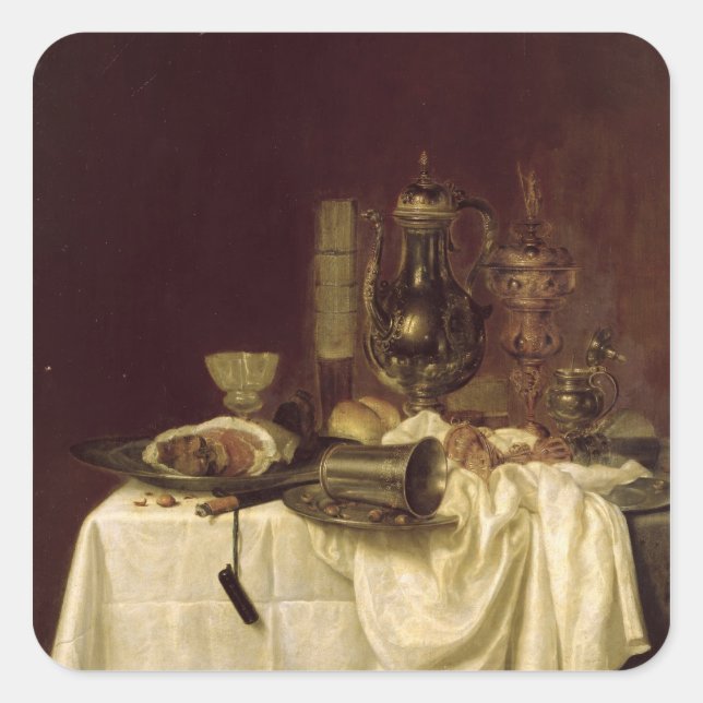 Pegatina Cuadrada Vida fija, 1638 (Anverso)